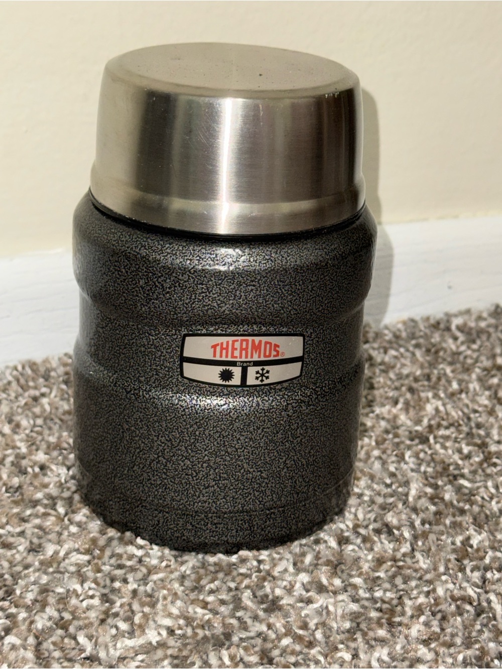 Thermos small dark grey thermal
